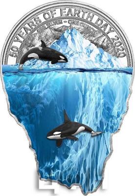 «50 YEARS OF EARTH DAY 1 Oz Silver Coin 2000 Francs Cameroon 2020» (2).jpg