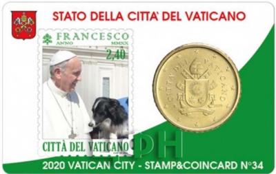 «N° 34 (14-02-2020) STAMP & COINCARD 2020 2,40 PONT. (VERDE)​​​​​​​» (1).jpg