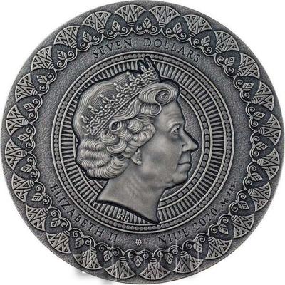 Ниуэ 2$ 2020 год «NEFERTITI Queen of Antiquity 3 Oz Silver Coin 7$ Niue 2020» (аверс).jpg