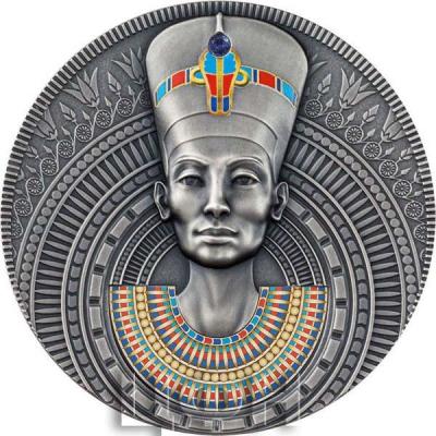 Ниуэ 2$ 2020 год «NEFERTITI Queen of Antiquity 3 Oz Silver Coin 7$ Niue 2020» (реверс).jpg