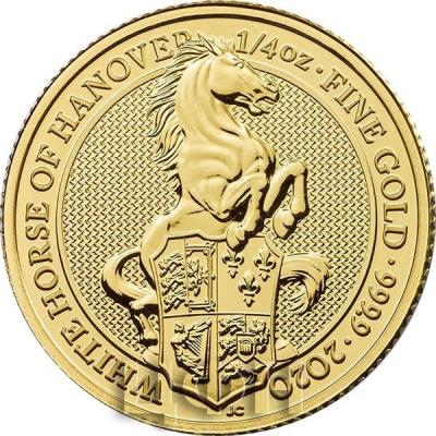 «2020 Great Britain 0.25 oz Gold Queen's Beasts The White Horse» (2).jpg
