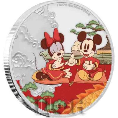 «GOOD FORTUNE Mickey Minnie Year of the Mouse Disney 1 Oz Silver Coin 2$ Niue 2020» (1).jpg