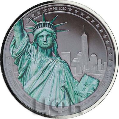 «MISS LIBERTY PF70 by Miles Standish 2 Oz Silver Coin 10$ Cook Islands 2020» (2).jpg