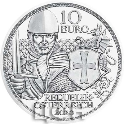 «2020, 10 евро Австрия, памятная монета - «Стойкость», серия С кольчугой и мечом» (3).jpg