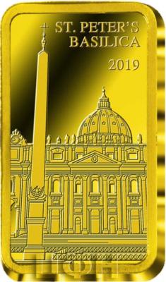 Фиджи 5 долларов 2019 - «ST. PETER'S BASILICA» (2).jpg