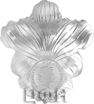 «ORCHID Shape World Enchanting Flower 1 Oz Silver Coin 2$ Niue 2020» (1).jpg