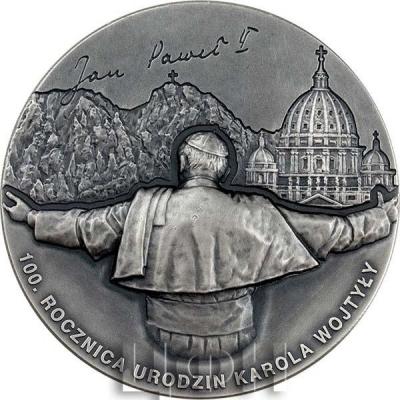 «KAROL WOJTYLA IN MEMORIAM 100th Anniversary Silver Coin 3000 Francs Cameroon 2020»  (2).jpg