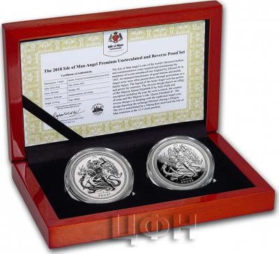 «2018 Isle of Man 2-Coin Silver Angel Proof  and Reverse Proof Set» (2).jpg