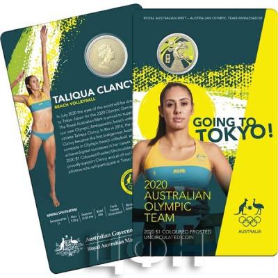 «2020 $1 Australian Olympic Team Ambassador - Taliqua Clancy Unc Coin» (2).jpg