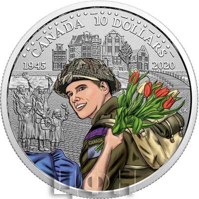 «Pure Silver Coloured Coin - 75th Anniversary of the Liberation of the Netherlands Canadian Army (2020)» (2).jpg