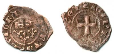 Неаполь Роберт Анжуйский 1309-1343 1 денаро ND R-180.jpg