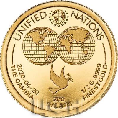 «REPUBLIC OF THE GAMBIA», «2020» ,  «200 DALASIS»  «UNITED NATIONS».jpg