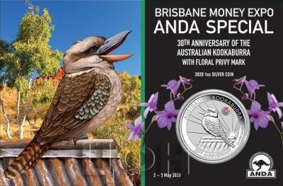 «2020 ANDA Brisbane - Kookaburra 1oz Silver Coin With Cooktown Orchid Privy» (2).jpg