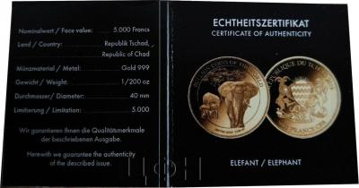 «5000 Francs 2019 Tschad Serie 'Bullion Coins of the World' - Elephant » (1).jpg