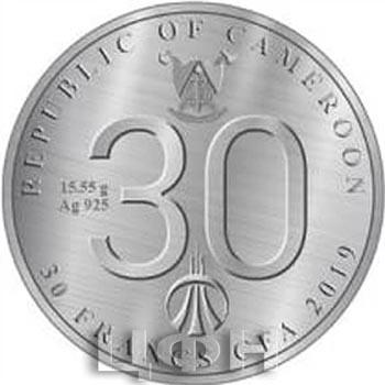 2019 год, 30 франков КФА Камерун «30 ЛЕТ БАНКУ УРАЛСИБ» (1).jpg