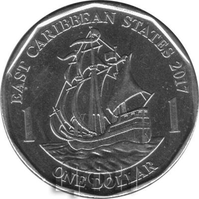«EAST CARIBBEAN STATES  ONE DOLLAR 2017» (2).jpg