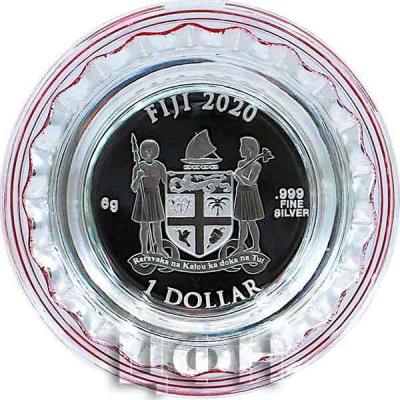 «1 Dollar 2020 Fiji COCA COLA Japan Bottle Cap Shape Silver Coin 1$ Fiji 2020 Proof» (1).jpg