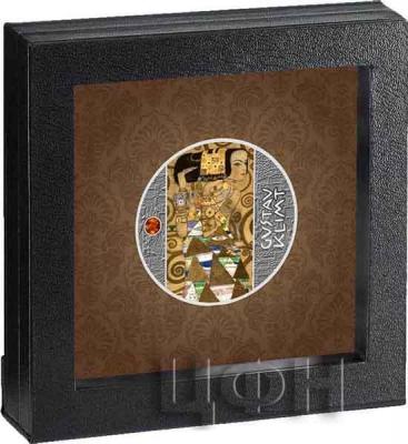 «500 Francs 2020 Cameroon EXPECTATION Amber Gustav Klimt Golden Five Silver Coin 500 Francs Cameroon 2020 Proof» (2).jpg