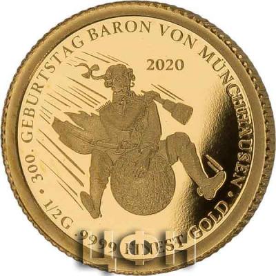 «3.000 Francs Tschad 300. Geburtstag Baron von Münchhausen 2020» (1).jpg