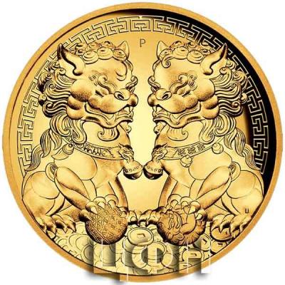 «2020 2 OZ AUSTRALIA GUARDIAN LIONS (DOUBLE PIXIU) .9999 GOLD HIGH RELIEF PROOF COIN» (2).JPG