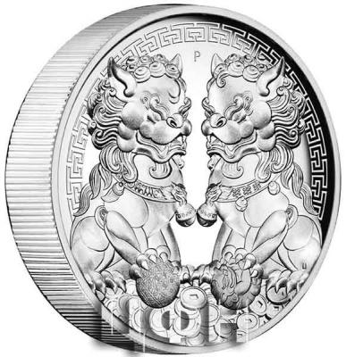 «2 OZ AUSTRALIA GUARDIAN LIONS (DOUBLE PIXIU) .9999 SILVER HIGH RELIEF PROOF COIN» 1.jpg