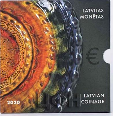 Набор евромонет Латвии 2020 год «Латгальская керамика» (2).jpg