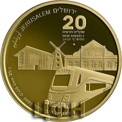 «2020. The Train to Jerusalem Gold 9999, BU, 32 mm, 1 oz» (1).JPG
