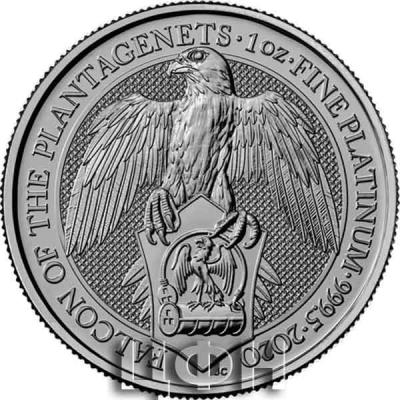«The Queen's Beasts 2020 Falcon 1 oz Platinum Bullion Coin» (2).jpg