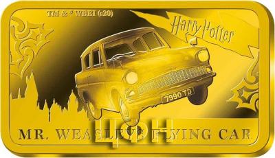 «5 DOLLARS», «COOK ISLANDS»,  «2020» - «MR. WEASLEYS FLYING CAR» (2).jpg