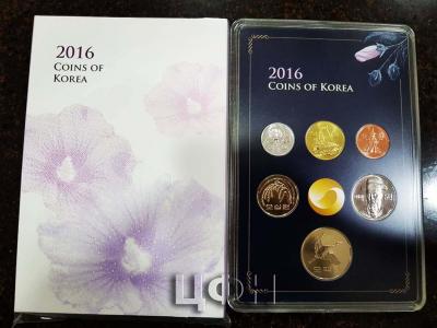 2016 South Korea Original Mint Set . 6 COINS  1 WON, 5 WON, 10 WON, 50 WON, 100 WON, 500 WON.jpg