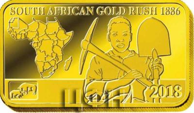 5$ Фиджи 2018 «SOUTH AFRICAN GOLD RUSH 1886».jpg