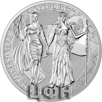 «1 OUNCE BULLION ARGENT GERMANIA & COLUMBIA 2019 - LES GRANDES FIGURES ALLÉGORIQUES».jpg