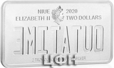 «LICENCE PLATE Back To The Future 2 Oz Silver Coin 2$ Niue 2020» (2).jpg