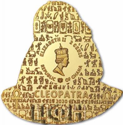 «Das Erbe der Ägypter, Kleopatra - Farbmünze mit 24 Karat-Vergoldung, Ghana» (2).jpg