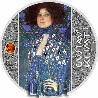 «PORTRAIT OF EMILIE FLÖGE Gustav Klimt Golden Five Silver Coin 500 Francs Cameroon 2020» (1).jpg