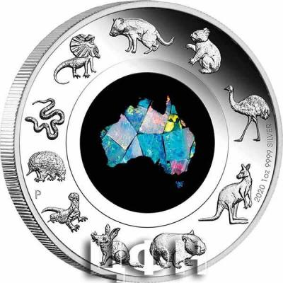 «GREAT SOUTHERN LAND Australian Opal 1 Oz Silver Coin 1$ Australia 2020».jpg