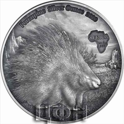 «Kongo 1000 Francs 2020 Stachelschwein - Porcupine Silver Ounce».jpg