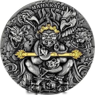 MAHAKALA Gold Plating 2 Oz Silver Coin 2000 Francs Cameroon 2020 (1).jpg