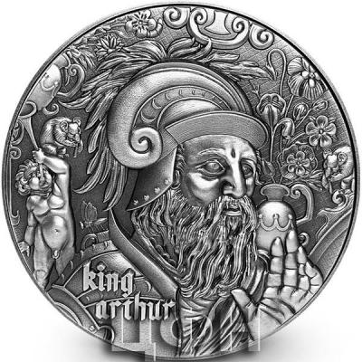 «KING ARTHUR Nine Worthies 2 Oz Silver Coin 5000 Francs Chad 2020» (1).jpg