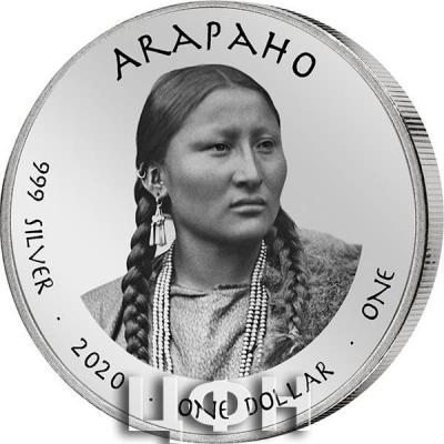 «1 Dollar USA Native State Dollar Nebraska Arapaho Channel Catfish 2020» (1).jpg