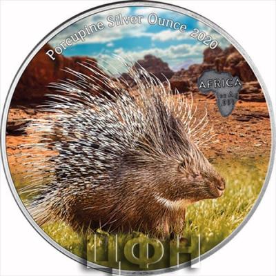 «Kongo 1000 Francs 2020 Stachelschwein - Porcupine Silver Ounce in Farbe» (2).jpg