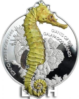 «GIANT SEAHORSE Giants Of The Galapagos Islands 1 Oz Silver Coin 2$ Solomon Islands 2020» (2).jpg