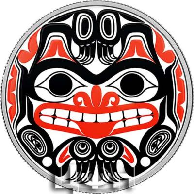 «1 oz. Pure Silver Coloured Coin - Bill Reid - Xhuwaji, Haida Grizzly Bear» (2).jpg