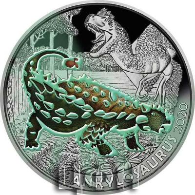 ANKYLOSAURUS Supersaurus Glow In The Dark Coin 3€ Euro Austria 2020 (2).jpg