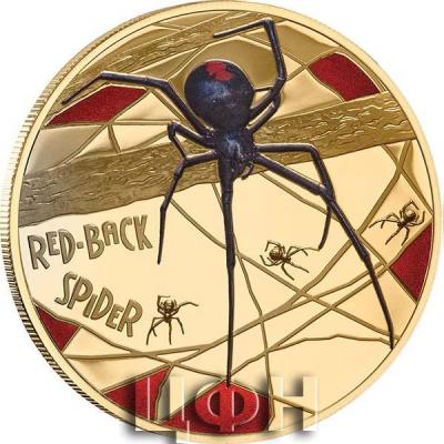 «REDBACK SPIDER Coloured 150th Anniversary 5 Oz Gold Coin 500$ Niue 2020» (1).jpg