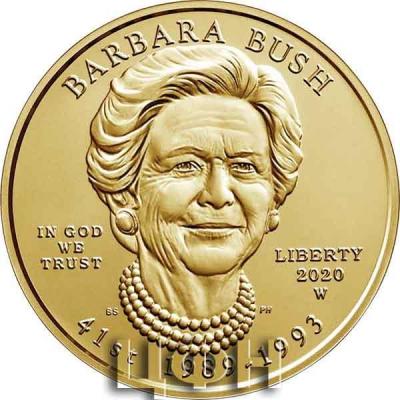 «Barbara Bush 2020 First Spouse Gold Uncirculated Coin» (1).jpg