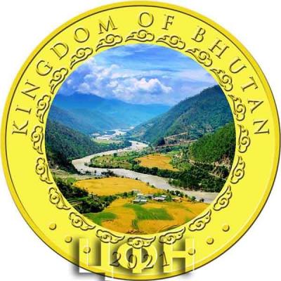 «Bhutan Lunar Ox 14 oz 999.9 Fine Gold Proof Colour Coin».jpg