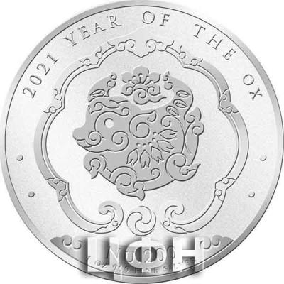 «Bhutan Lunar Ox 1 oz 999 Fine Silver BU Coin».jpg