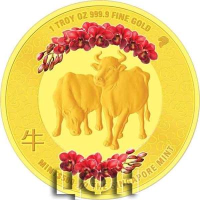 «The Singapore Mint Lunar Ox 1 oz 999.9 Fine Gold Proof Colour».jpg