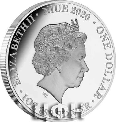 «QUEEN ELIZABETH II 1 Oz Silver Coin 1$ Niue 2020.».jpg